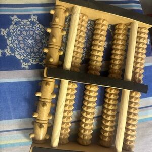 Wooden Foot Roller Massager – Natural Wood